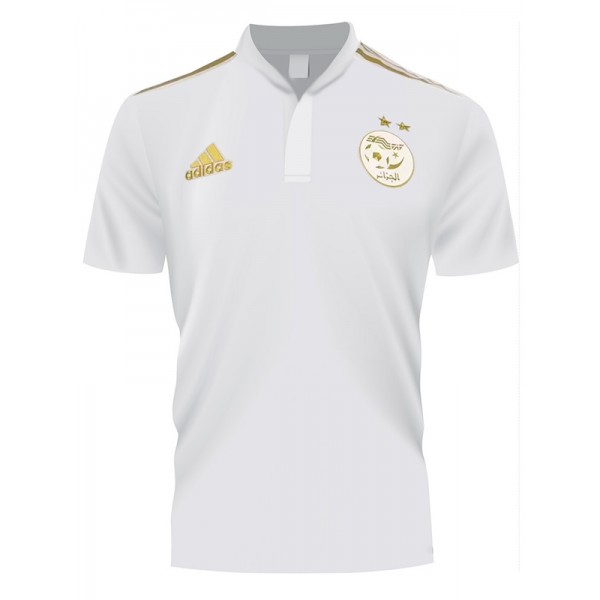 Algeria polo soccer jersey white soccer uniform men's football kit tops sport shirt 2023